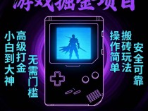 游戏掘金项目教程 项目搬砖玩法教程 2025版 零基础学 薅羊毛项目